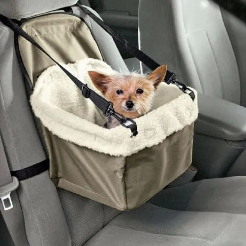 Asiento de Auto para Mascotas ¡ COMODIDAD Y SEGURIDAD PARA TU MASCOTA!