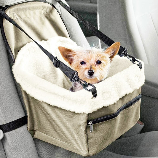 Asiento de Auto para Mascotas ¡ COMODIDAD Y SEGURIDAD PARA TU MASCOTA!