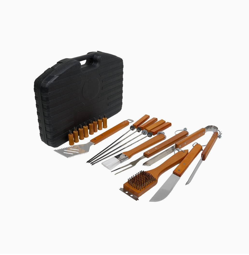 Set Parrilleros Asado Maleta 18 Piezas