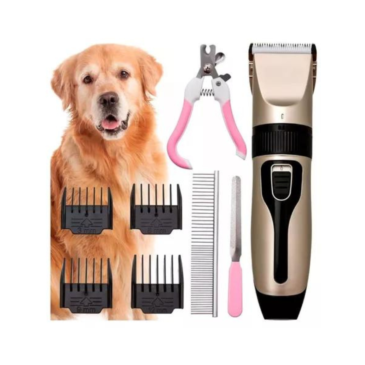 Kit de Máquina de Corte para Mascotas, 5 artículos. para el cuidado de tu mascota